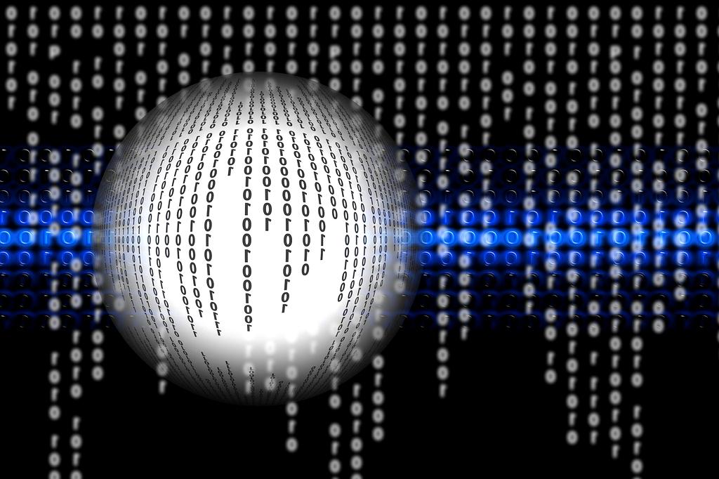 Digital files and data visualization concept